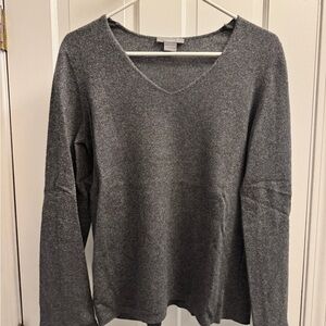 Gray metallici cashmere Sweater